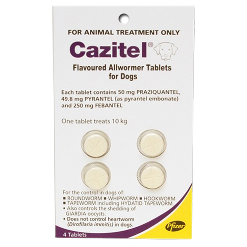 Cazitel Flavoured Allwormer For Dogs 10Kg (Purple)