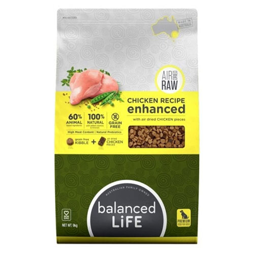 Balanced Life Enhanced Dry Dog Food With Chicken Meat Pieces for Food