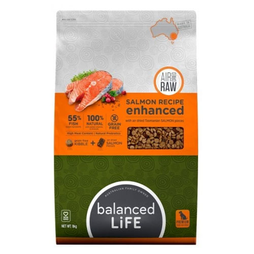 Balanced Life Enhanced Dry Dog Food With Salmon Pieces for Food