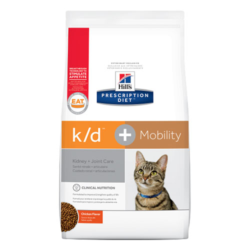 Hill's Prescription Diet k/d + Mobility Chicken Dry Cat Food for Food