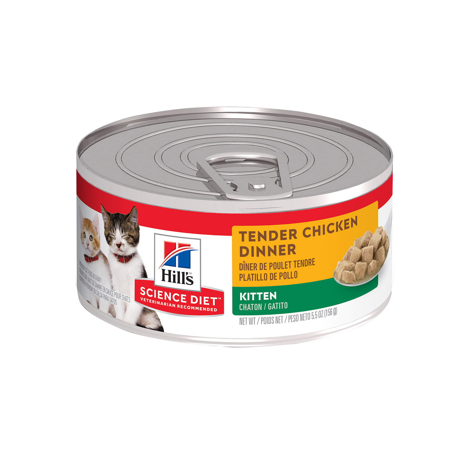 Hill's Science Diet Kitten Tender Chicken Dinner Canned Wet Cat Food for Food