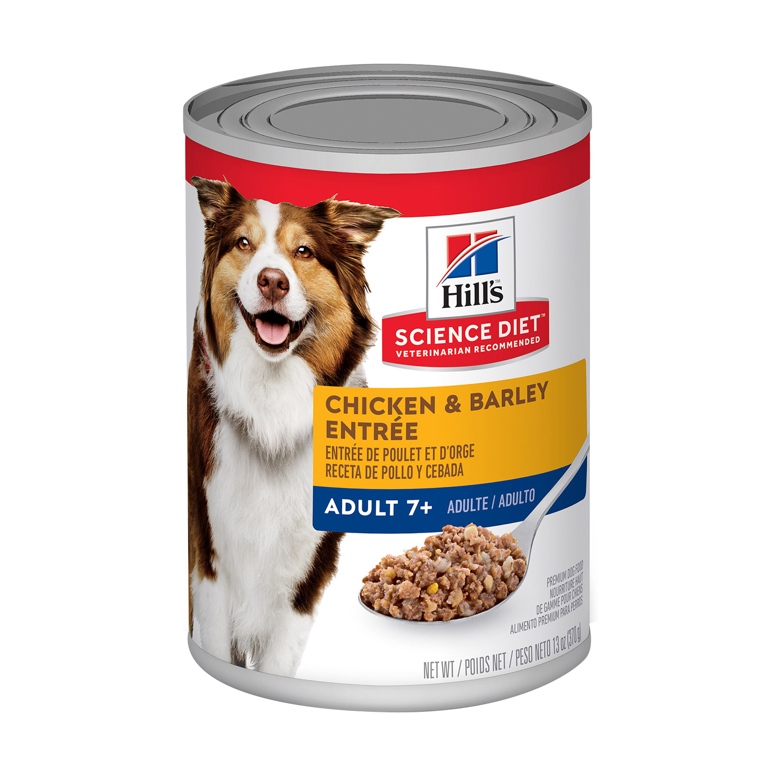 Hill's Science Diet Adult 7+ Chicken & Barley Entrée Canned Dog Food 370 Gm