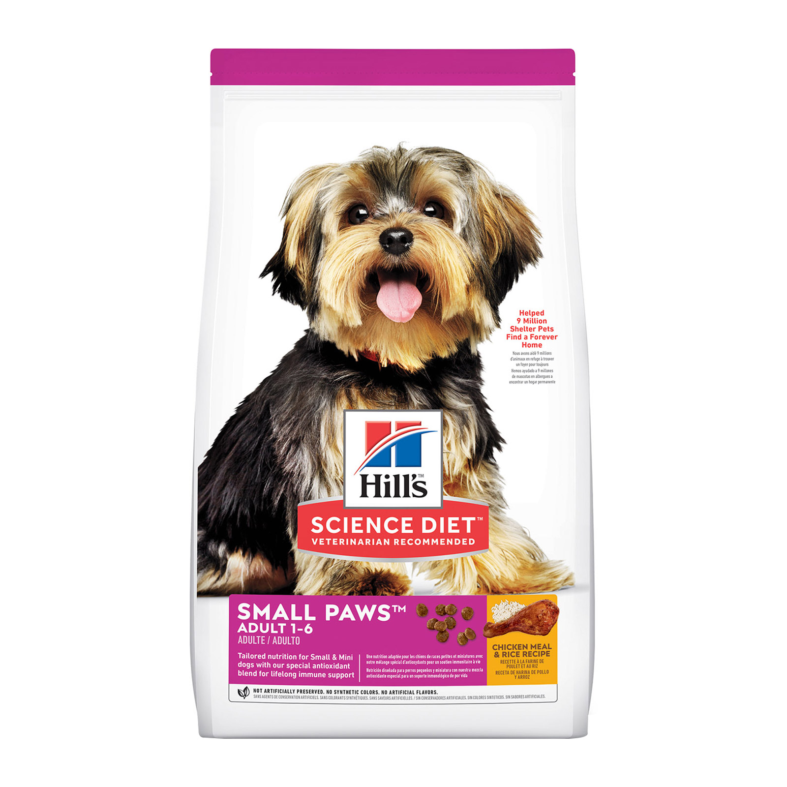 Hill's Science Diet Adult Small Paws Chicken Meal & Rice Dry Dog Food for Food
