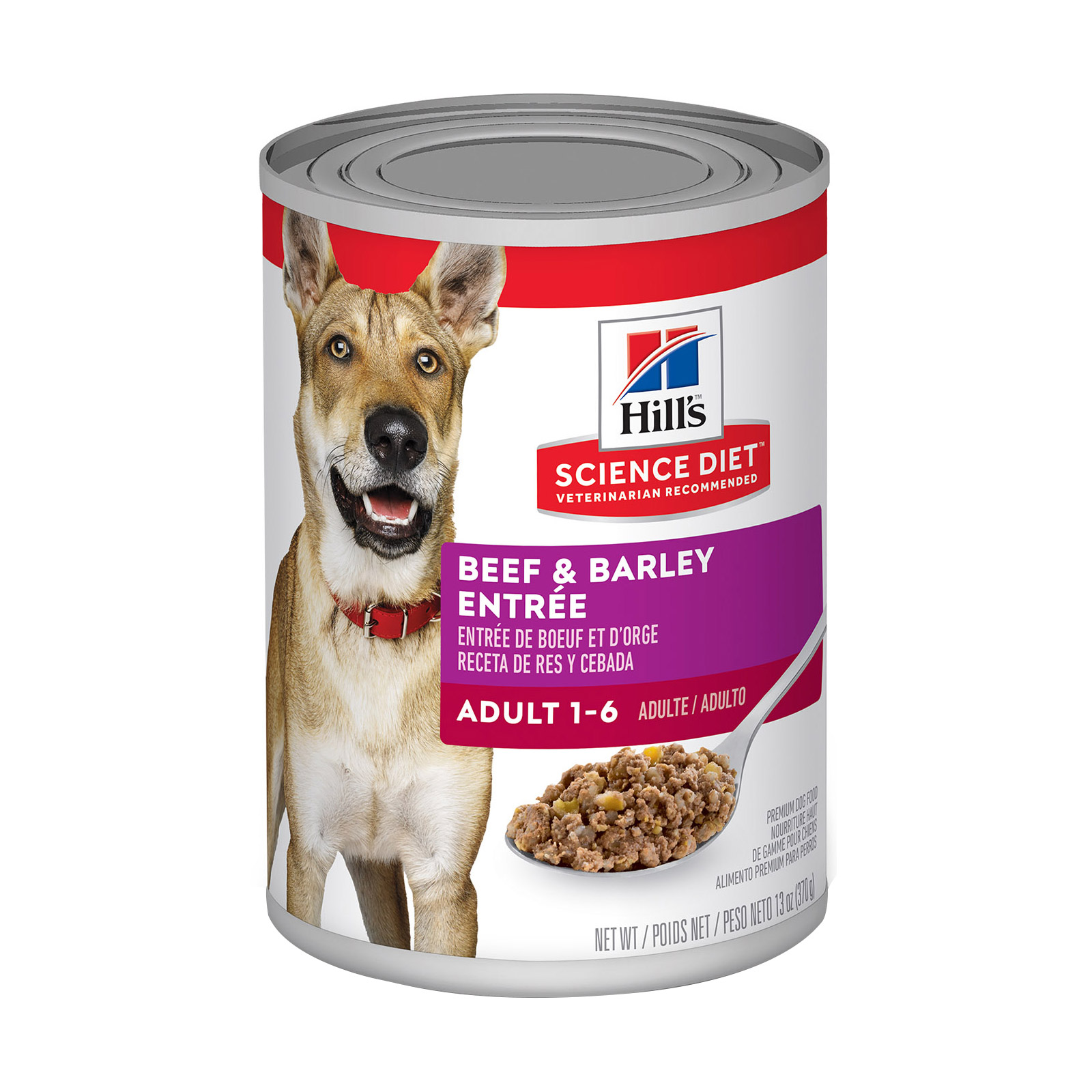 Hill’s Science Diet Adult Beef and Barley Entrée Canned Dog Food 370 gm