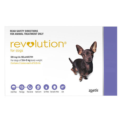Revolution For Very Small Dogs 2 To 5Kg (Purple)