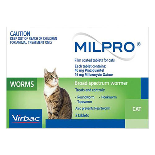 Milpro Allwormer for Cats (0.5 - 2 Kg)