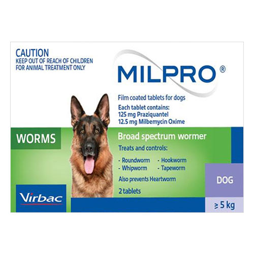 milpro dog worming tablets