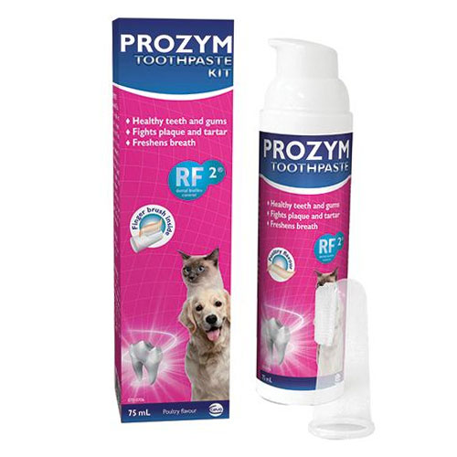 Prozym Rf2 Dental Toothpaste Kit (Chicken Toothpaste + Fingerbrush) (Chicken Toothpaste + Fingerbrush)