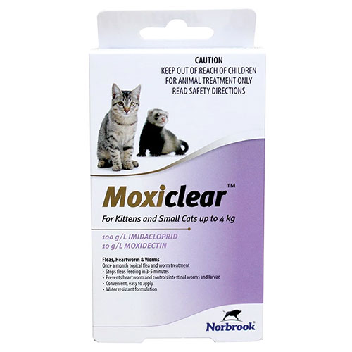 Moxiclear for Kittens and Small Cats Up To 4 kg Purple