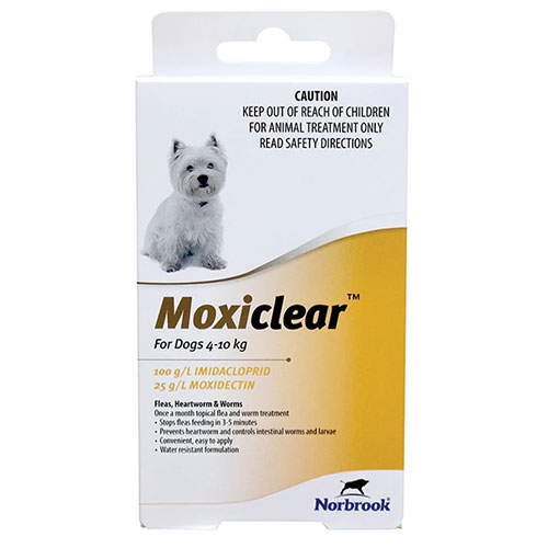 Moxiclear  for Small Dogs 4-10 kg Apricot