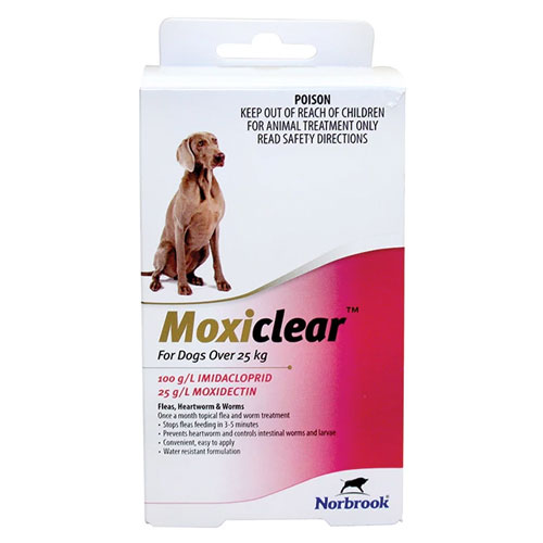 Moxiclear  for Large Dogs Over 25 kg Pink