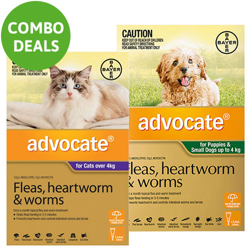 Advocate for Cats Over 4 kg + Advocate for Dogs Small Up To 4kg (Green)