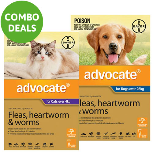 Advocate for Cats Over 4 kg + Advocate for Dogs XLarge Over 25kg (Blue)