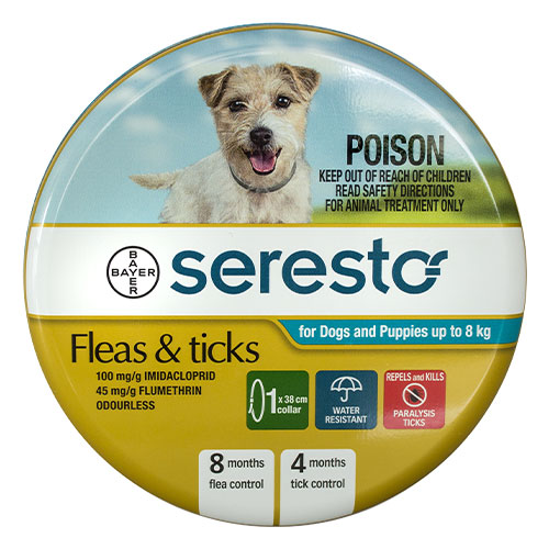 Seresto Flea & Tick Collar for Dogs Blue for Dogs under 8 Kg
