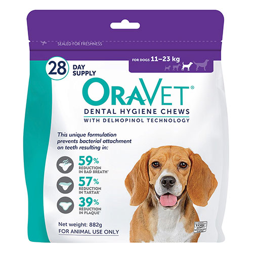 Oravet Dental Chews for Medium Dogs (3 Pieces) Purple