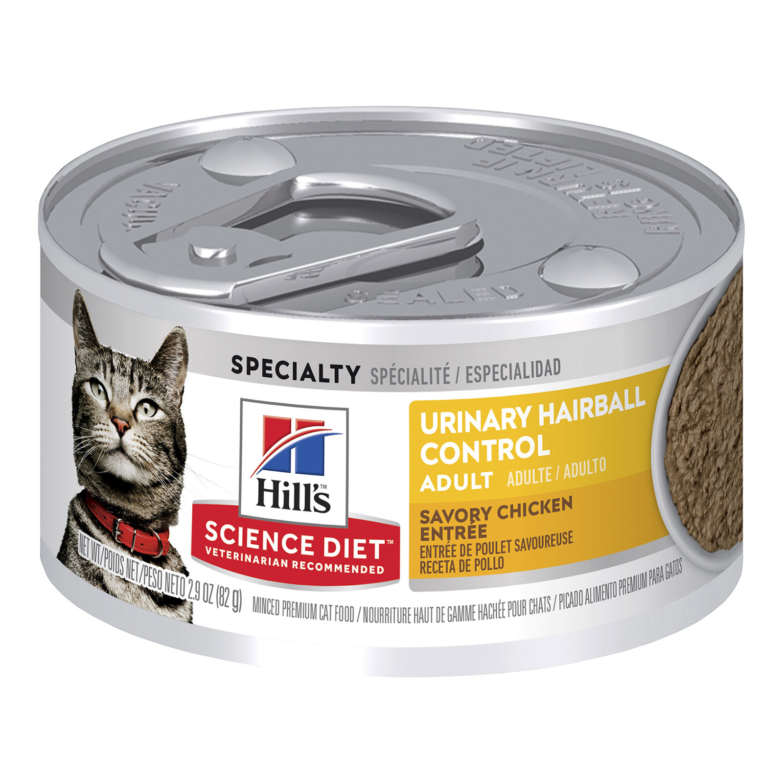 Hill's Science Diet Adult Urinary Hairball Control Canned Cat Food 82 gm