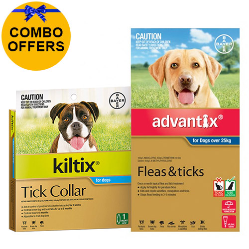 Advantix & Kiltix Bundle for Extra Large Dogs over 25kg (Blue)