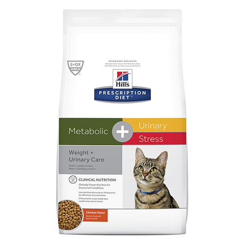 Hill’s Prescription Diet Metabolic + Urinary Stress (Weight and Urinary Care) Dry Cat Food for Food