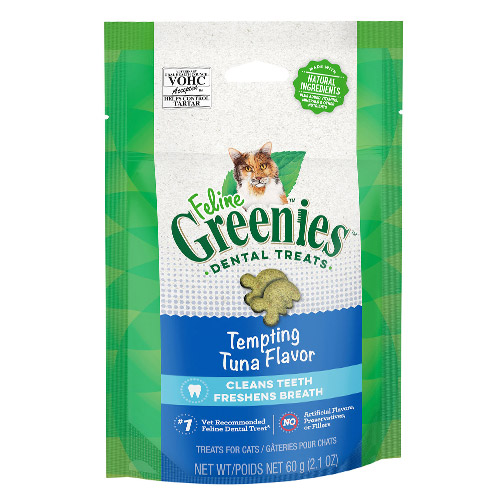 Greenies Feline Dental Treats Tuna Flavour for Cats 60 gm