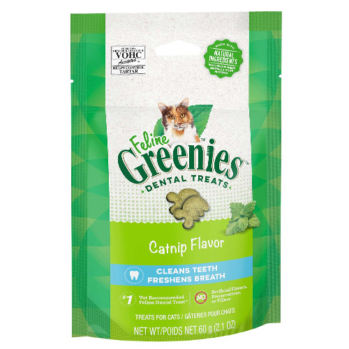 Greenies Feline Dental Treats Catnip Flavour for Cats 60 gm