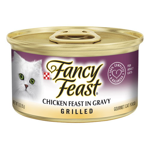 Fancy Feast Cat Adult Grilled Chicken Feast in Gravy for Food