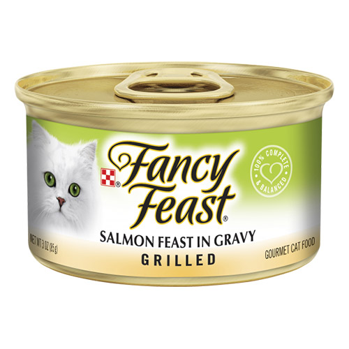 Fancy Feast Cat Adult Grilled Salmon Feast in Gravy 85g X 24 Cans
