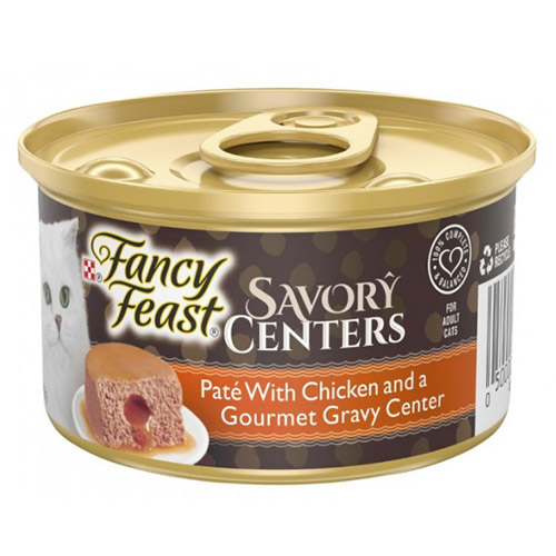 Fancy Feast Cat Adult Savoury Centres Chicken Pate 85g X 24 Cans