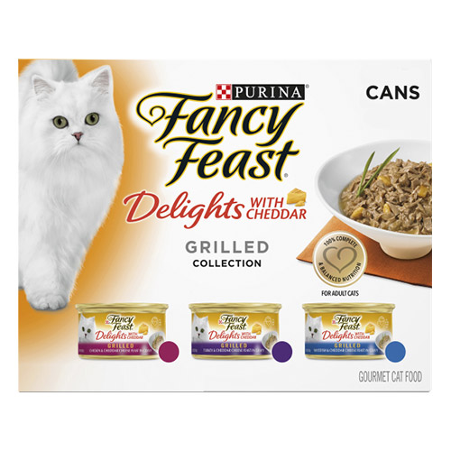 Fancy Feast Cat Adult Variety Pack Cheddar Delight for Food