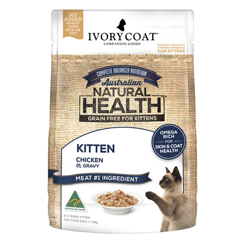 Ivory Coat Cat Kitten Grain Free Chicken in Gravy for Food