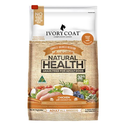 Ivory Coat Dog Adult Grain Free Chicken with Coconut Oil Breeder Bag for Food