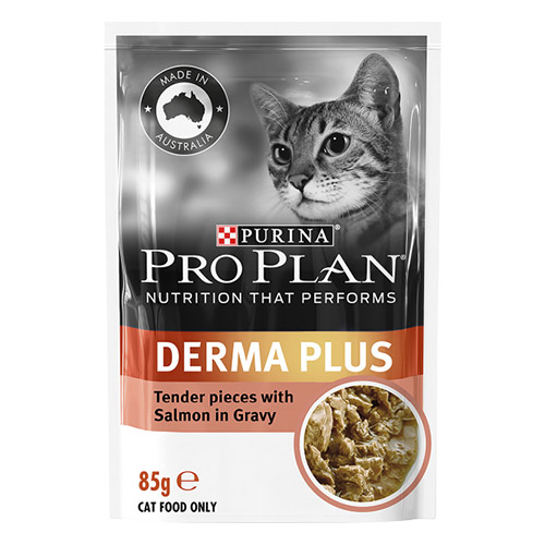 Pro Plan Cat Adult Derma Plus Pouch 85g X 12 Pouches