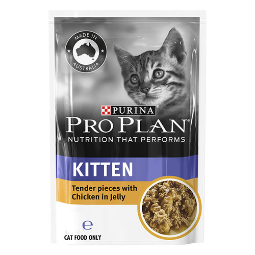 Pro Plan Cat Kitten Chicken Pouch 85g X 12 Pouches