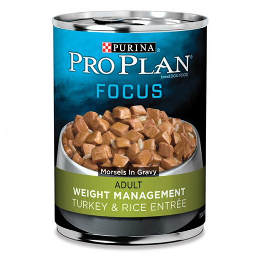 Pro Plan Dog Adult Weight Management Turkey & Rice Entree 368g X 12 Cans