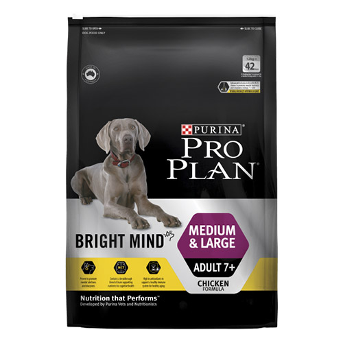 Buy Pro Plan Dog Senior 7+ Bright Mind Medium Large Breed Free