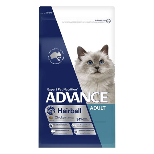Advance Hairball Adult Dry Cat Food Chicken with Rice for Food