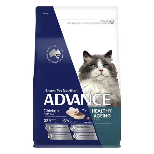 Advance Healthy Ageing Dry Cat Food Chicken & Rice for Food