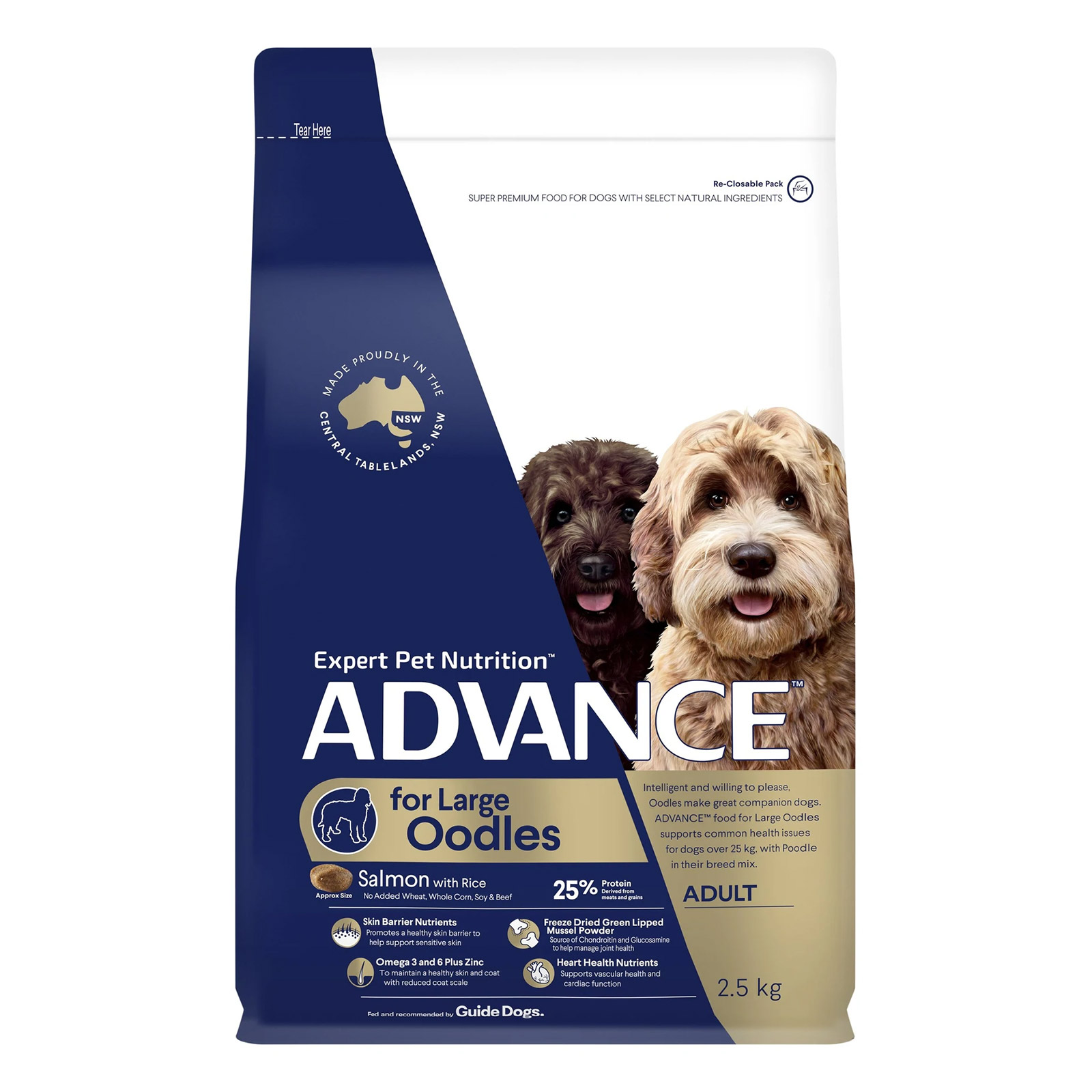 Advance Large Breed Oodles – Salmon with Rice for Food