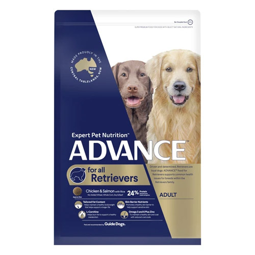 ADVANCE Retrievers - Chicken & Salmon with Rice for Food