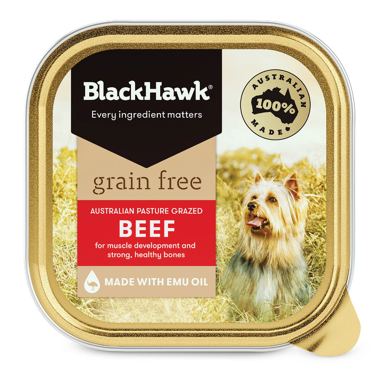 Black Hawk Grain Free Beef Canned Dog Food  100 gm