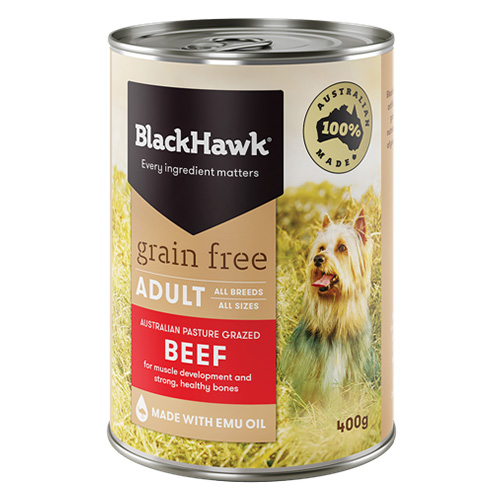 Black Hawk Grain Free Beef Canned Dog Food  400 gm