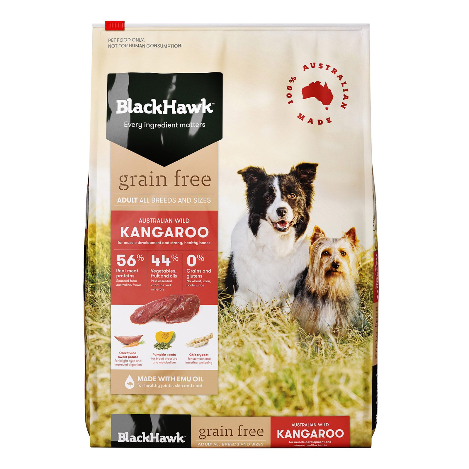 Black Hawk Grain Free Kangaroo Adult Dry Dog Food for Food