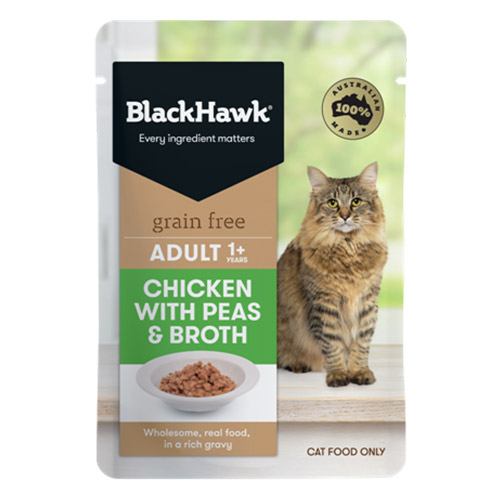 BlackHawk Cat Chicken/Peas/Broth for Food