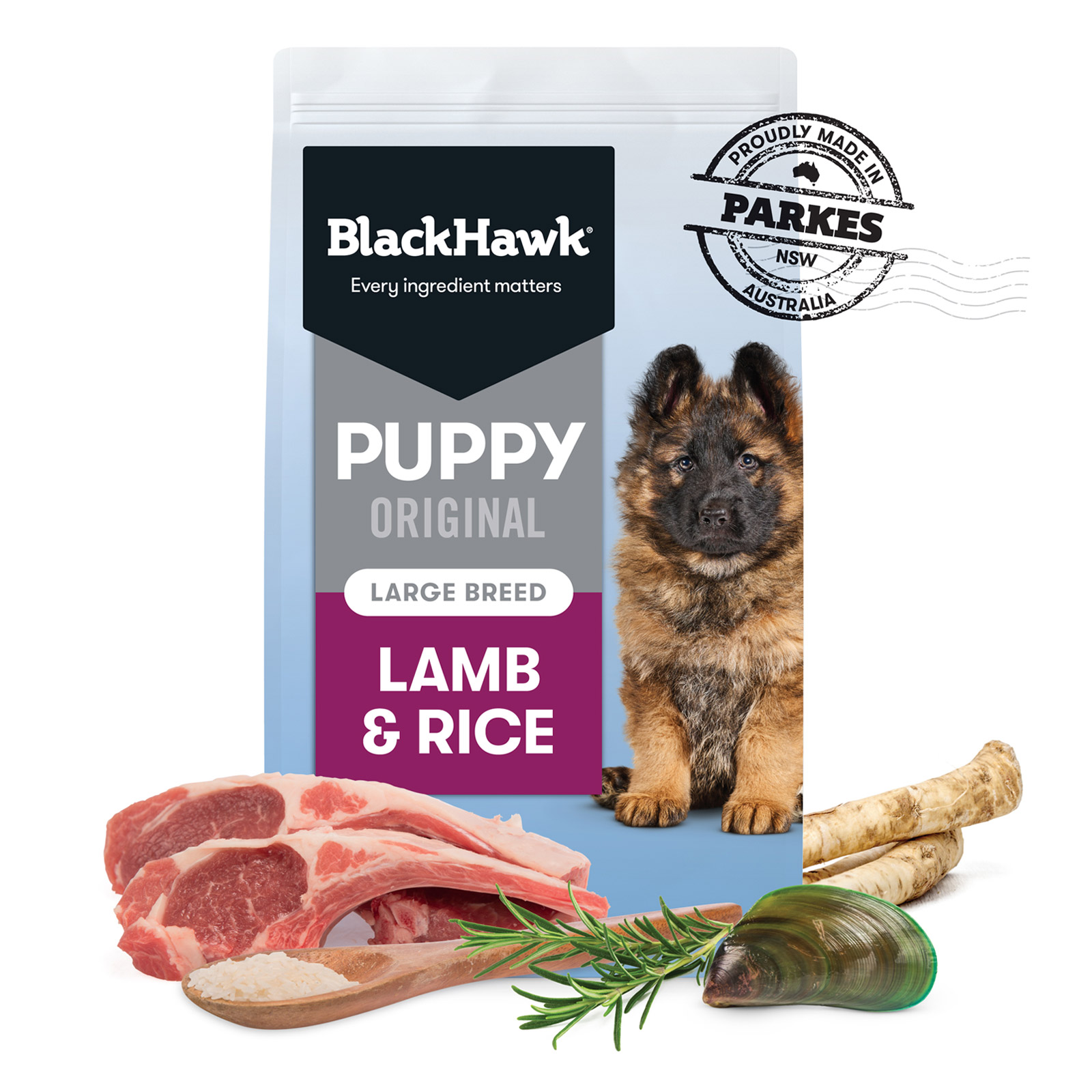Black Hawk Puppy Original Large Breed Lamb and Rice for Food