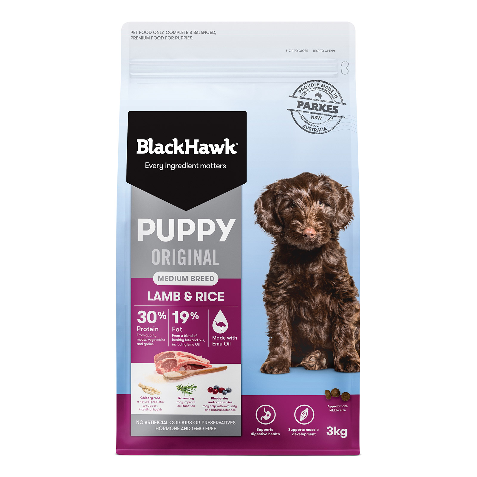 Black Hawk Puppy Original Medium Breed Lamb and Rice for Food