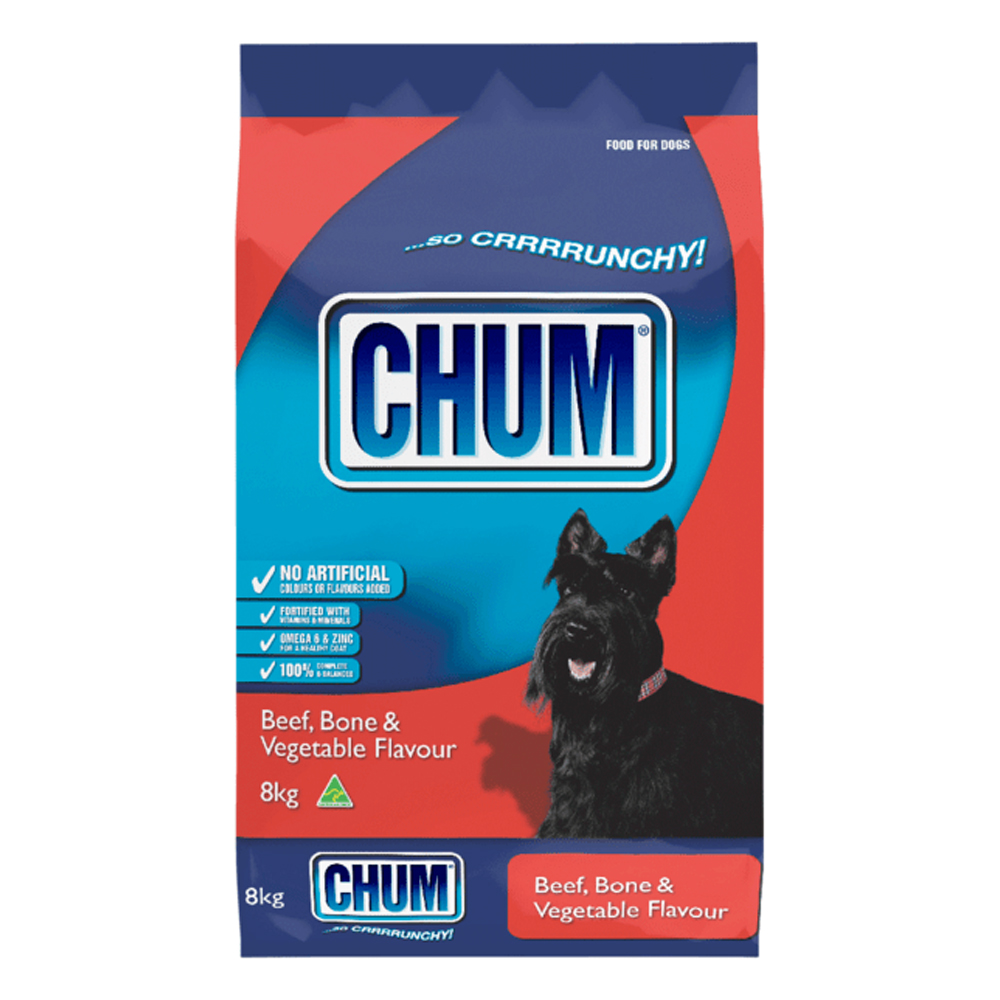 Buy Chum Dog Dry Food (Beef, Bone & Vegetable) Free Shipping