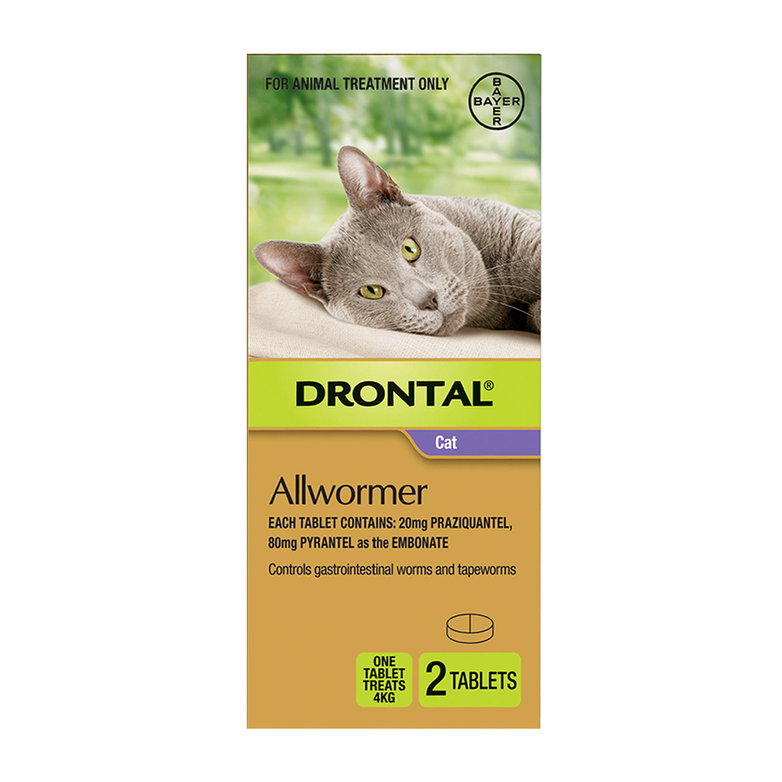Buy Drontal Wormers Cats For Small Cats 4kg Free Shipping