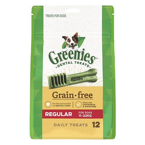 GREENIES GRAIN FREE REGULAR 11-22 Kgs 36's