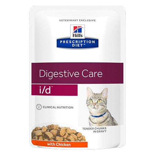 Hill's Prescription Diet i/d Digestive Care with Chicken Cat Wet Pouch for Food