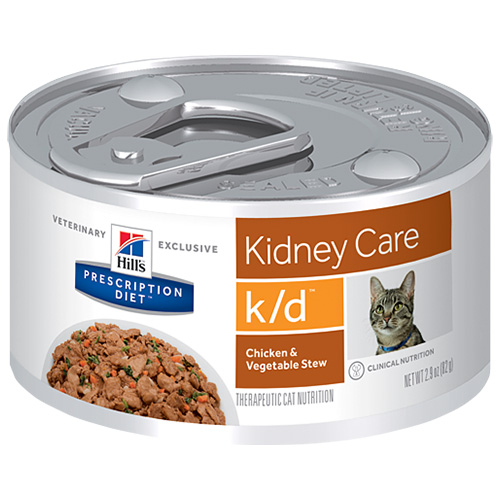 Hill’s Prescription Diet k/d Feline Kidney Care with Chicken & Vegetable Stew Cans for Food