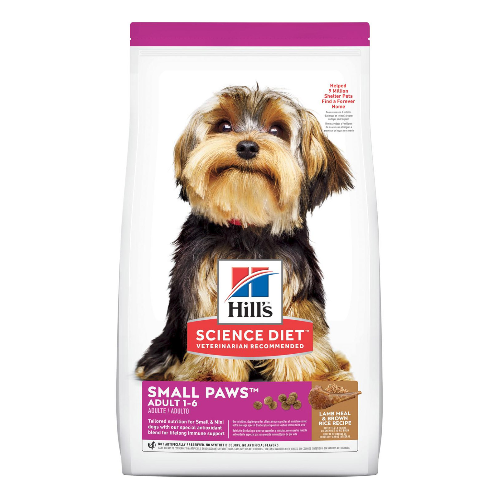 Hill's Science Diet Adult Small Paws Lamb Meal & Brown Rice Recipe Dog Food for Food